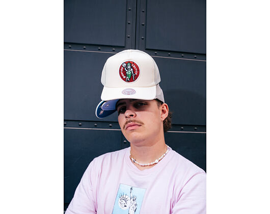 Kappe Mitchell & Ness - Boston Celtics - Evergreen Trucker Hwc - Off White