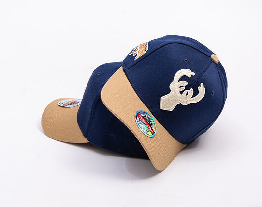 Kappe Mitchell & Ness - Sand Storm Classic Red - Milwaukee Bucks - Navy/Sand
