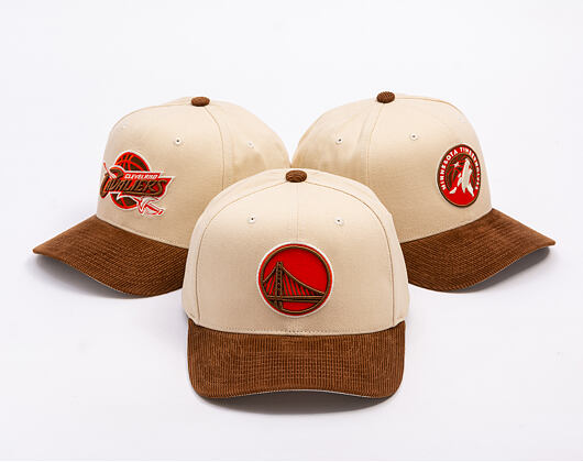Kappe Mitchell & Ness - Tawny Pro Crown - Golden State Warriors - Sand/Brown