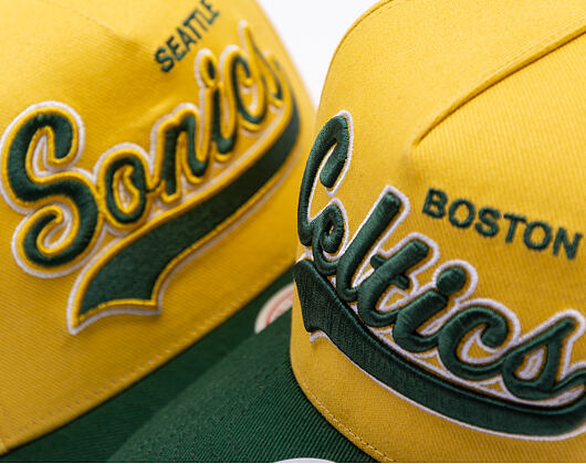 Kappe Mitchell & Ness - Harvest Gold Pro Crown - Boston Celtics - Gold/Green