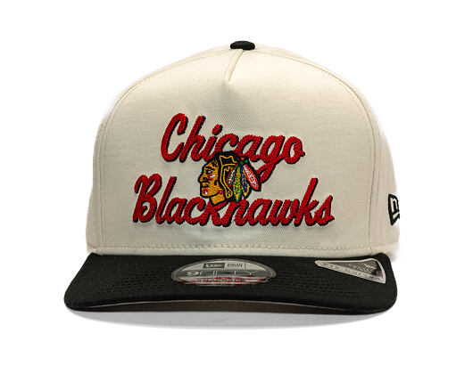Basecap New Era - NHL Chainstitch 9FIFTY A-Frame - Chicago Blackhawks - Chrome White