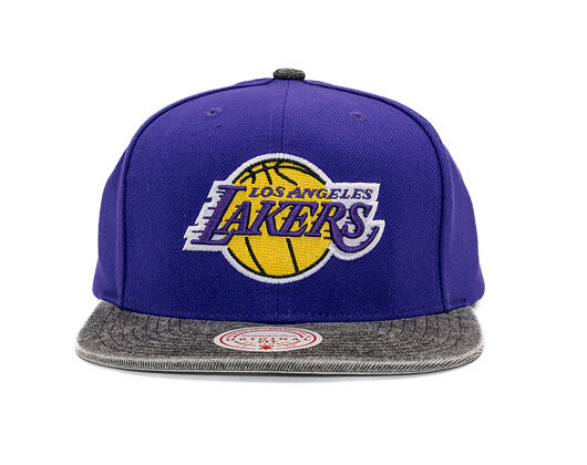 Kappe Mitchell & Ness - NBA Denim Patchwork - LA Lakers - Purple