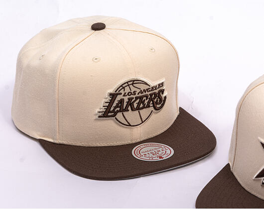 Kappe Mitchell & Ness - NBA Fashion Basic 2T Snapback - Los Angeles Lakers - Cream