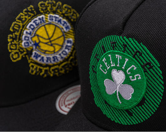 Kappe Mitchell & Ness - NBA Tilted Pro Snapback - Boston Celtics - Black