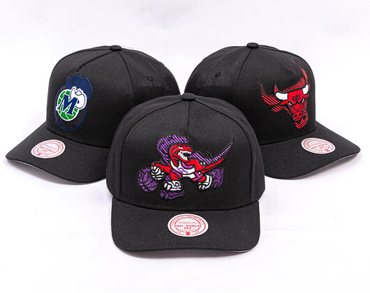 Kappe Mitchell & Ness - NBA Tilted Pro Snapback Hwc - Toronto Raptors - Black