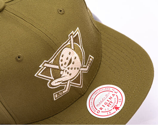 Kappe Mitchell & Ness - NHL Fashion Basic Snapback Vntg - Anaheim Ducks - Olive