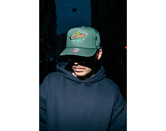 Kappe Mitchell & Ness - NHL Evergreen Trucker Wild - Minnesota Wild - Green