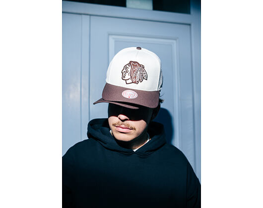 Kappe Mitchell & Ness - NHL Fashion Basic 2T Pro Vntg - Chicago Blackhawks - Cream