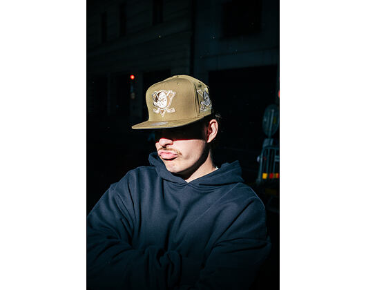 Kappe Mitchell & Ness - NHL Fashion Basic Snapback Vntg - Anaheim Ducks - Olive