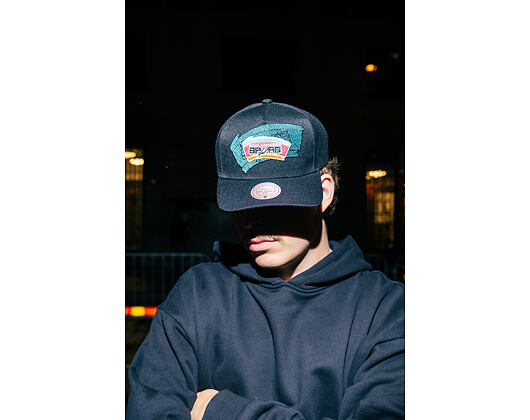 Kappe Mitchell & Ness - NBA Tilted Pro Snapback Hwc - San Antonio Spurs - Black