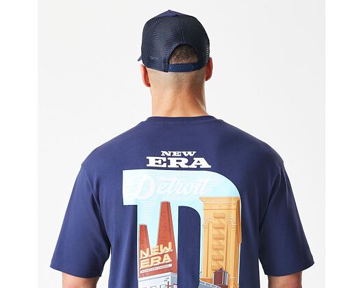 T-Shirt New Era - Branded Location Oversized Tee - Navy