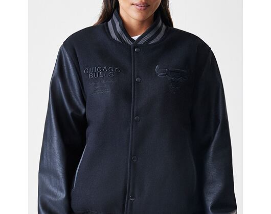 Jacke New Era - NBA Tonal Patch Varsity - Chicago Bulls - Black