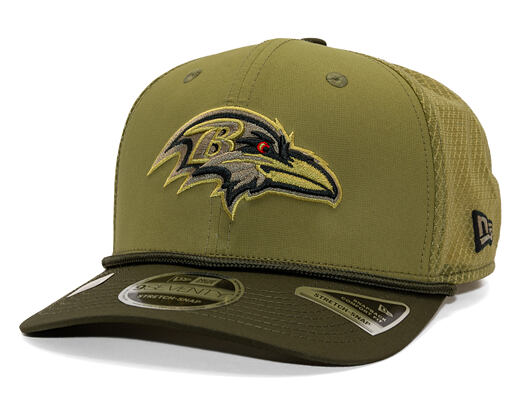 Kappe New Era - NFL25 "Salute to Service" - 9SEVENTY Stretch-Snap - Baltimore Ravens 