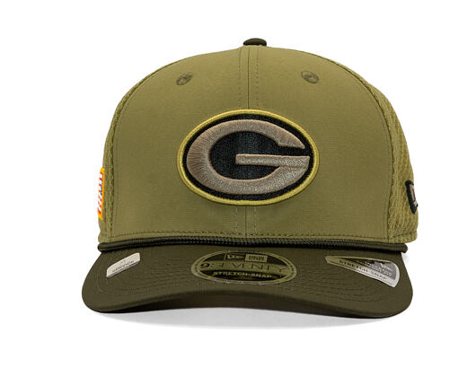 Kappe New Era - NFL25 "Salute to Service" - 9SEVENTY Stretch-Snap  Bay Packers 