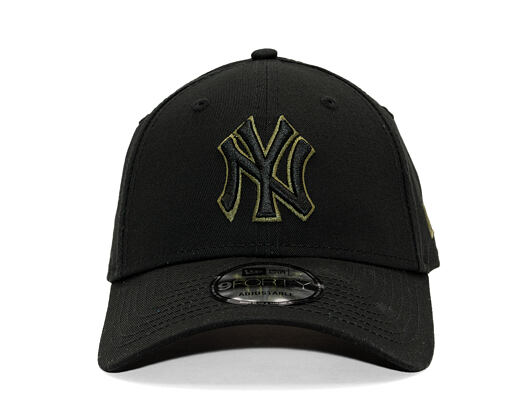 Kappe New Era - MLB Team Outline 9FORTY - NY Yankees - Black / Olive