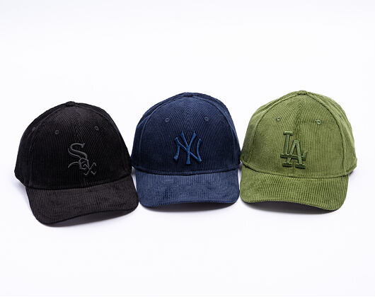 Kappe New Era - MLB Cord 9FORTY M-Crown - LA Dodgers - Rifle Green