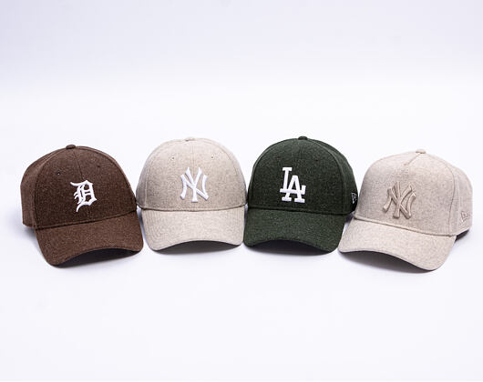 Kappe New Era - MLB Melton Wool 9FORTY - Detroit Tigers - Brown / White