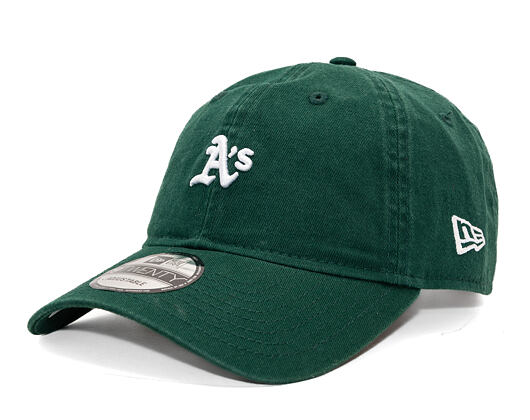 Kappe New Era - MLB Washed Mini Logo 9TWENTY - Oakland Athletics - Dark Green