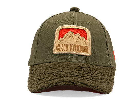 Kinder Kappe New Era - Branded Kids Outdoor 9FORTY - Olive / Orange