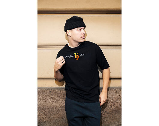 T-Shirt New Era - MLB Graphic Oversized Tee - NY Mets - Black