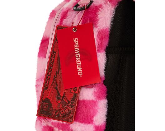 Rucksack Sprayground Pink Fur Check Backpack