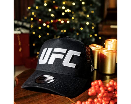 Kappe New Era - UFC MMA 9FORTY E-Frame Trucker - Black / White