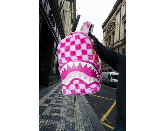 Rucksack Sprayground Pink Fur Check Backpack