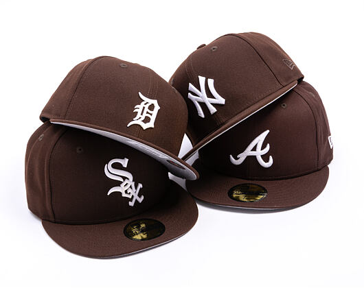 Kappe New Era - MLB Seasonal 59FIFTY - Atlanta Braves - Burnt Wood - Brown