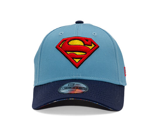 Kinder Kappe New Era - Warner Bros DC Universe 9FORTY - Superman - Sky Blue