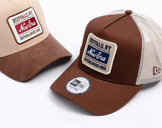 Kappe New Era - Branded Patch 9FORTY Trucker - Chestnut Brown