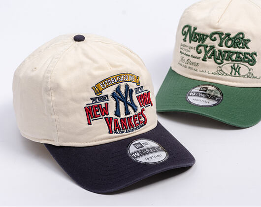 Kappe New Era - MLB Washed Graphic 19TWENTY - NY Yankees - Cream