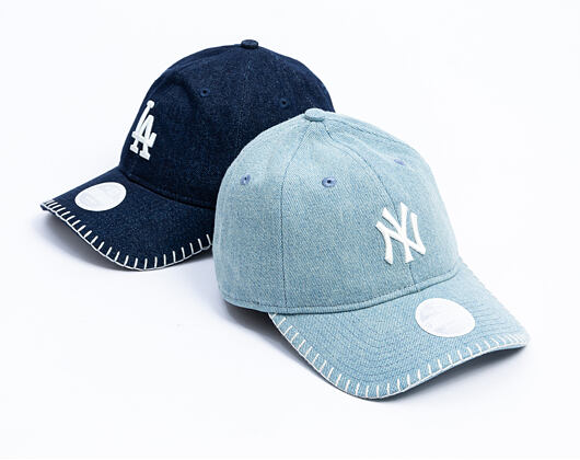 Damen Kappe New Era - MLB Denim Stitch 9TWENTY - NY Yankees - Pastel Blue