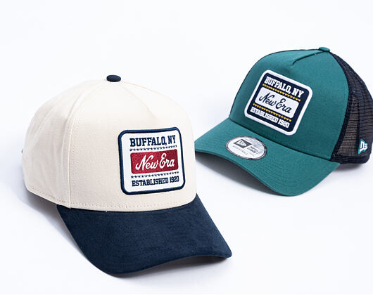 Kappe New Era - Branded Suede Patch 9FORTY A-Frame - Cream