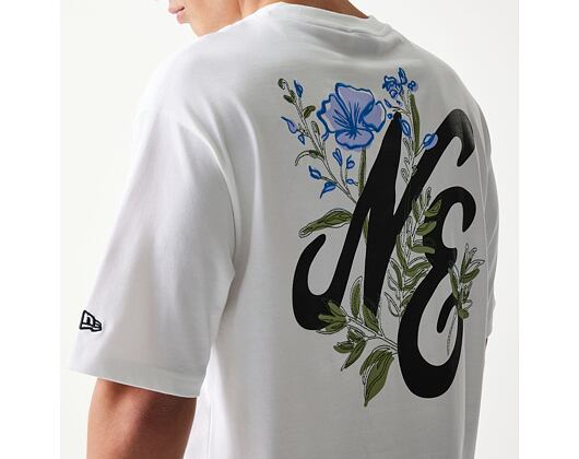 T-Shirt New Era - Floral Graphic Oversized Tee - White