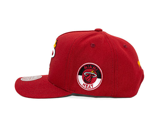 Kappe Mitchell & Ness - Miami Heat - Double Clutch Pro Snapback - Red