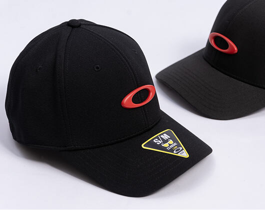 Kappe Oakley - Tincan Cap - Pitch Black/Flame Red