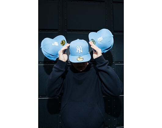Kappe New Era - MLB Seasonal 59FIFTY - LA Dodgers - Sky Blue / Pink UV