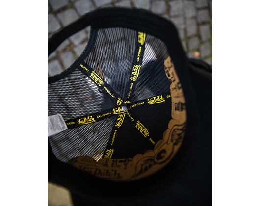 Kappe Von Dutch - Trucker - Live Fast - Schwarz/Schwarz