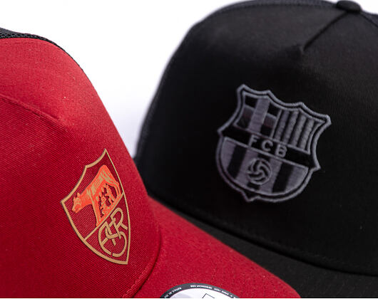 Kappe New Era -  Tonal 9FORTY Trucker - AS Roma - Pinot Red