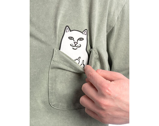 T-Shirt Lord Nermal Pocket Tee (Sage Vintage Wash)