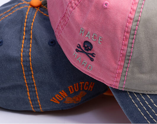 Kappe Von Dutch - Trucker - Limited Olive/Pink/Distressed Denim