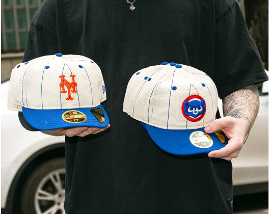 Kappe New Era - MLB Retro Linen Pinstripe 59FIFTY Retro Crown - NY Mets - Team Color