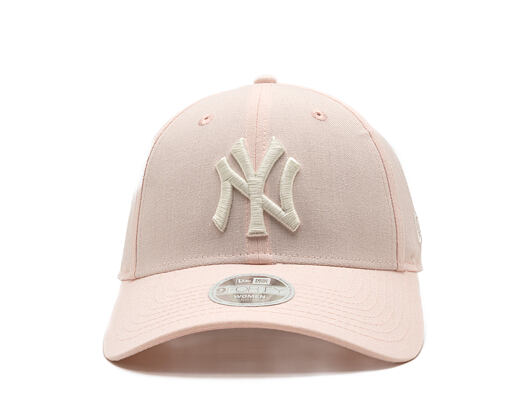 Damen Kappe New Era - MLB Linen 9FORTY - NY Yankees - Blush Pink