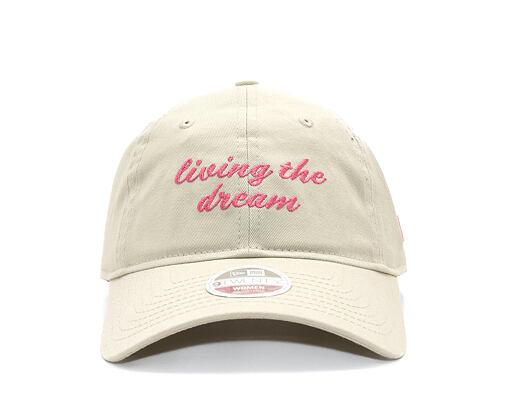 Damen Kappe New Era - Branded Slogan 9TWENTY - Stone / Pink