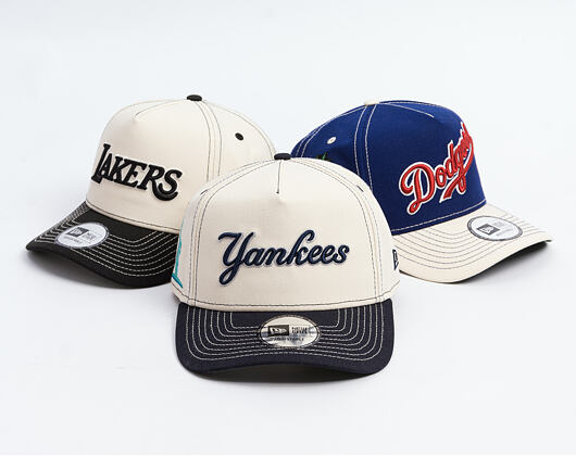 Kappe New Era - MLB City Icon 9FORTY A-Frame - NY Yankees - Cream / Navy
