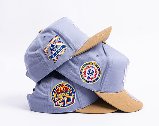Kappe Mitchell & Ness  - NHL Frosted Peak - Pro Pinch Snapback - Dallas Stars - Blue/Green