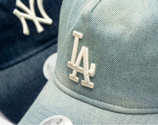 Damen Kappe New Era - MLB Denim 9TWENTY A-Frame - LA Dodgers - Pastel Blue
