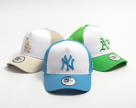 Kappe New Era - MLB Essential 9FORTY A-Frame Trucker - NY Yankees - Blue