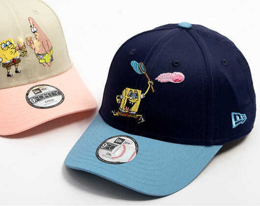 Kinder Kappe New Era - Spongebob 9FORTY - Spongebob - Ocean Blue / Blue