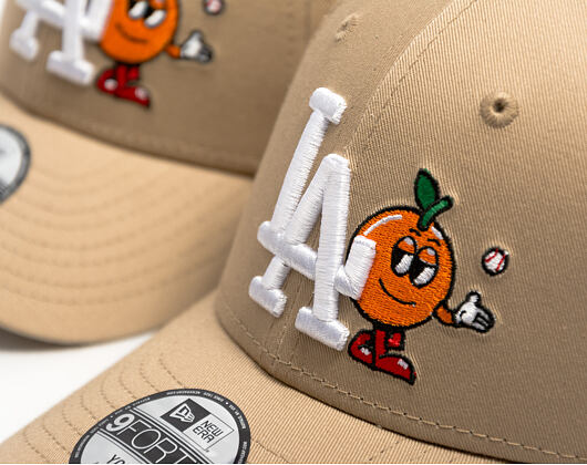 Kinder Kappe New Era - MLB Icon 9FORTY - LA Dodgers - Camel / White